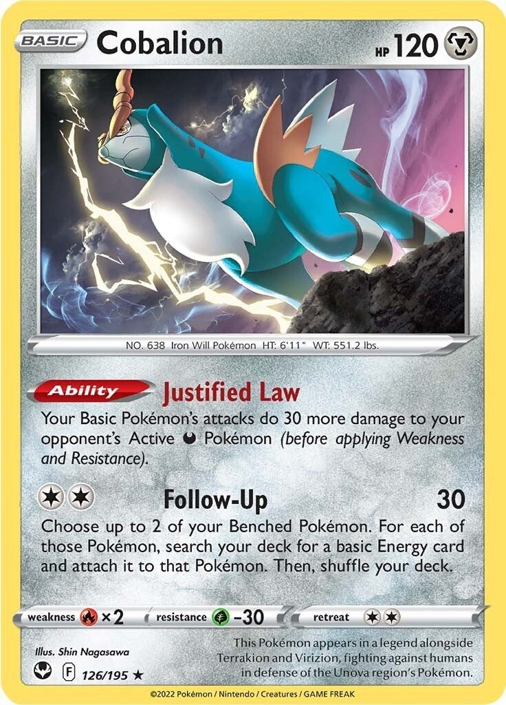 Image for Cobalion (SWSH12: Silver Tempest) (126/195) - Pokemon