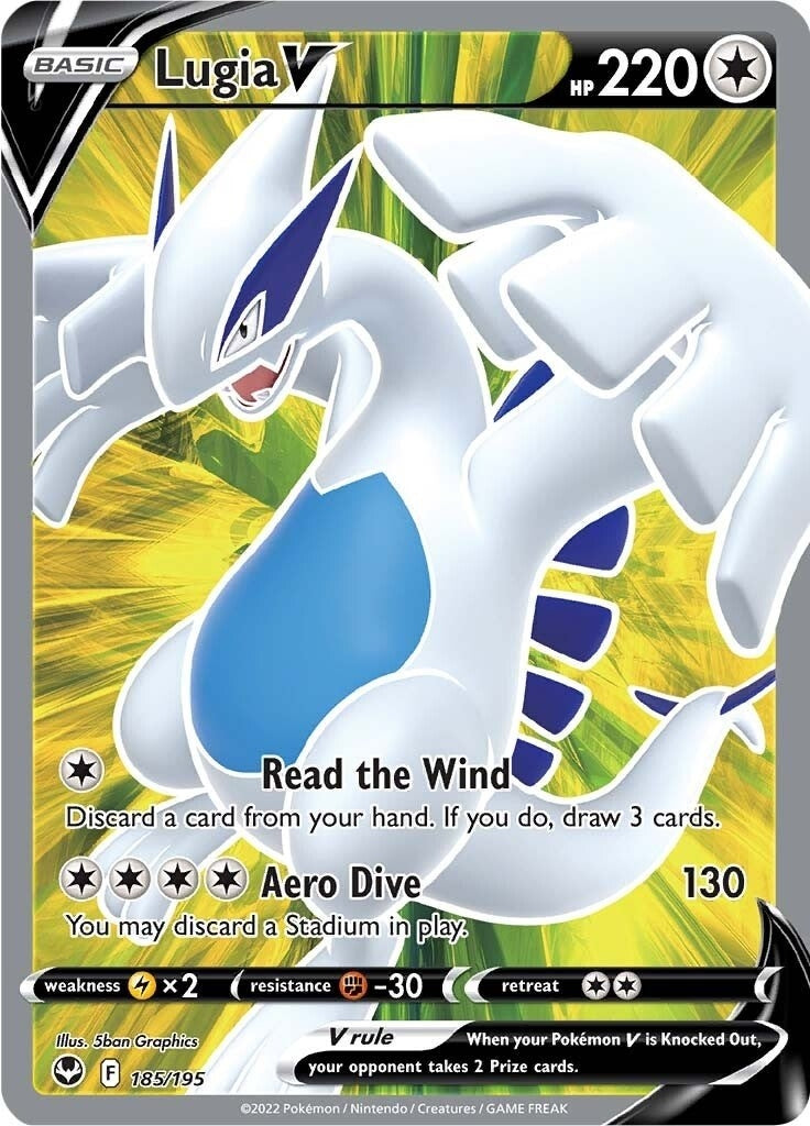Image for Lugia V (Full Art) (SWSH12: Silver Tempest) (185/195) - Pokemon