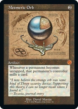Image for Mesmeric Orb (Schematic) (The Brothers' War: Retro Frame Artifacts) (94) - Magic: The Gathering