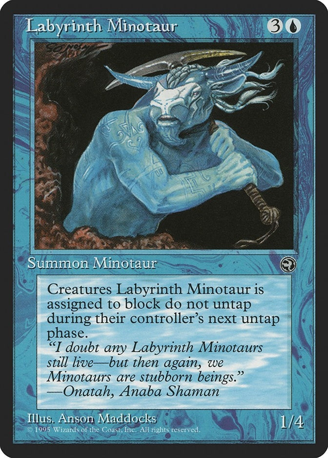 Image for Labyrinth Minotaur (Homelands) (30) - Magic: The Gathering