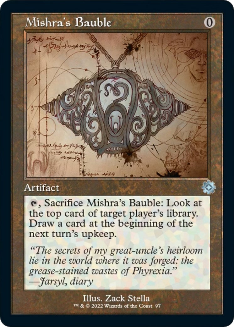 Image for Mishra's Bauble (Schematic) (The Brothers' War: Retro Frame Artifacts) (97) - Magic: The Gathering