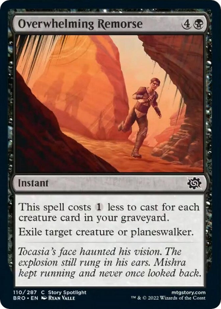 Image for Overwhelming Remorse (The Brothers' War) (110) - Magic: The Gathering