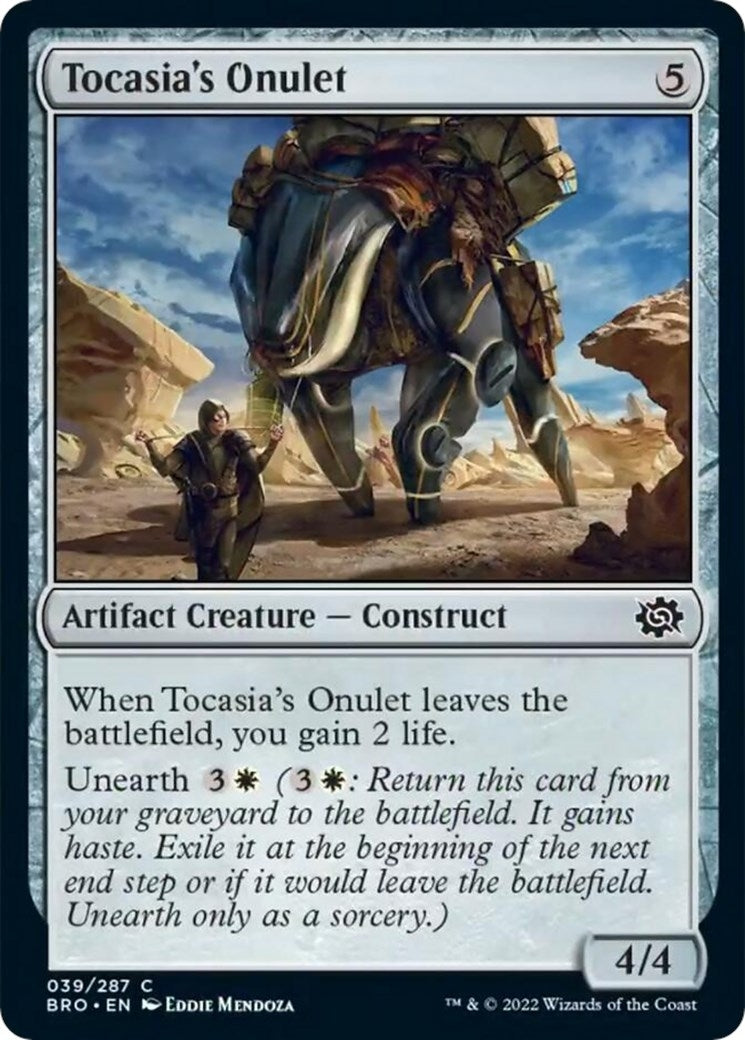 Image for Tocasia's Onulet (The Brothers' War) (39) - Magic: The Gathering