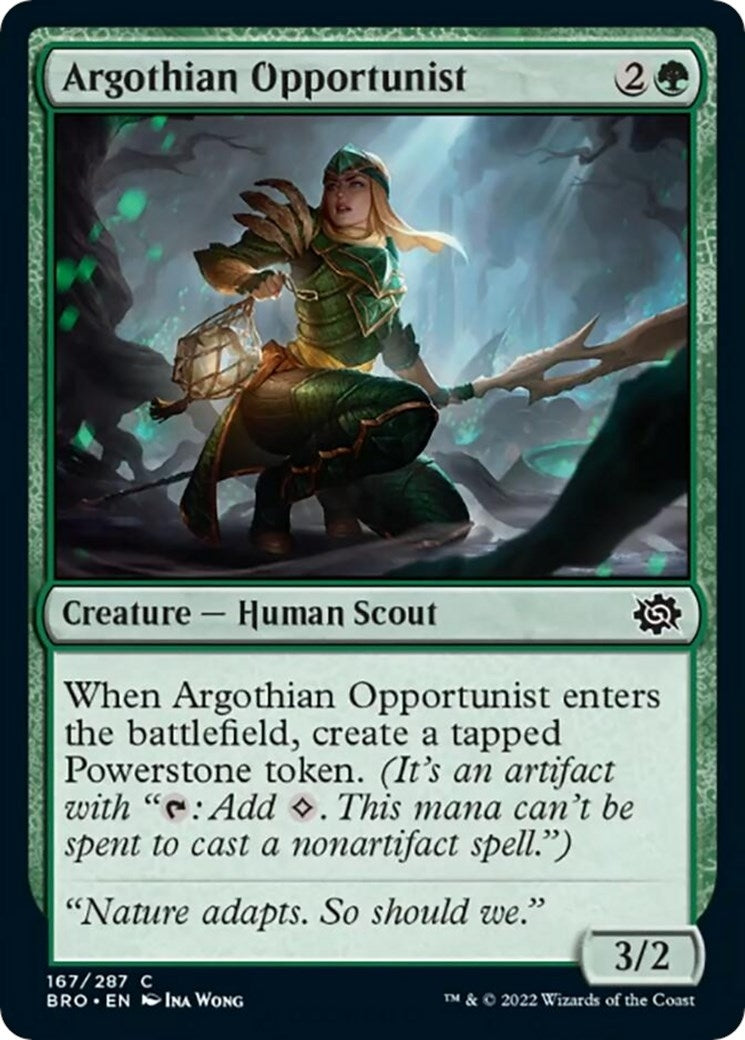 Image for Argothian Opportunist (The Brothers' War) (167) - Magic: The Gathering