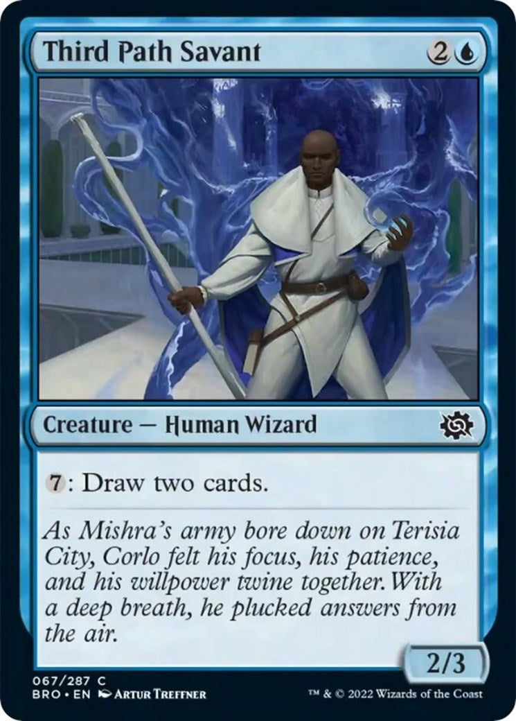 Image for Third Path Savant (The Brothers' War) (67) - Magic: The Gathering