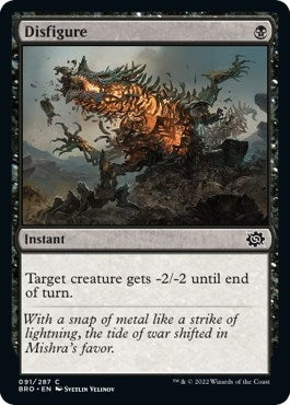 Image for Disfigure (The Brothers' War) (91) - Magic: The Gathering