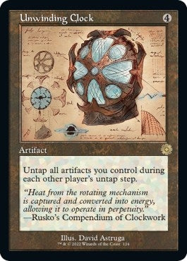 Image for Unwinding Clock (Schematic) (The Brothers' War: Retro Frame Artifacts) (124) - Magic: The Gathering