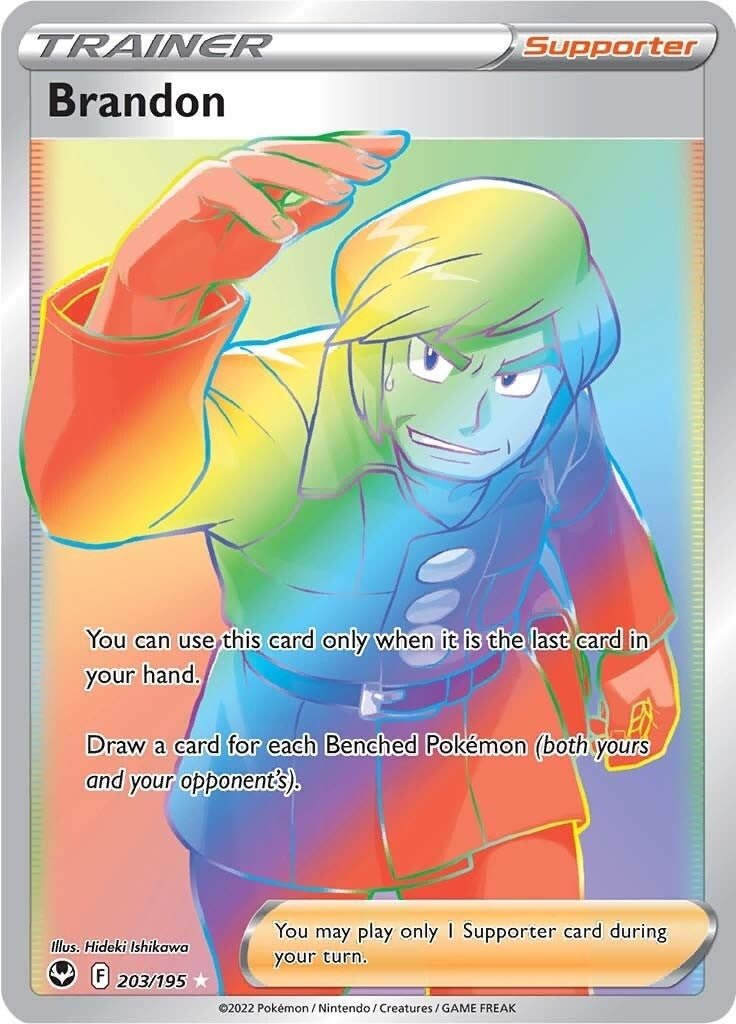 Image for Brandon (Secret) (SWSH12: Silver Tempest) (203/195) - Pokemon