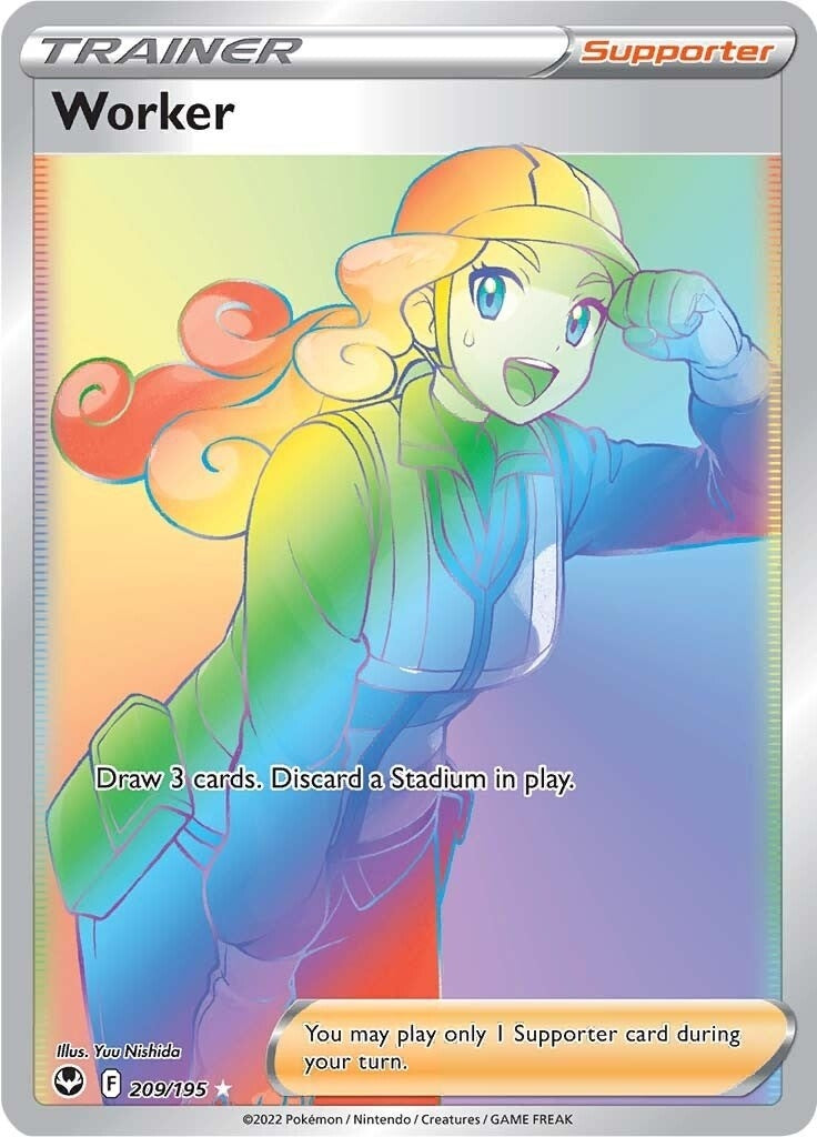 Image for Worker (Secret) (SWSH12: Silver Tempest) (209/195) - Pokemon