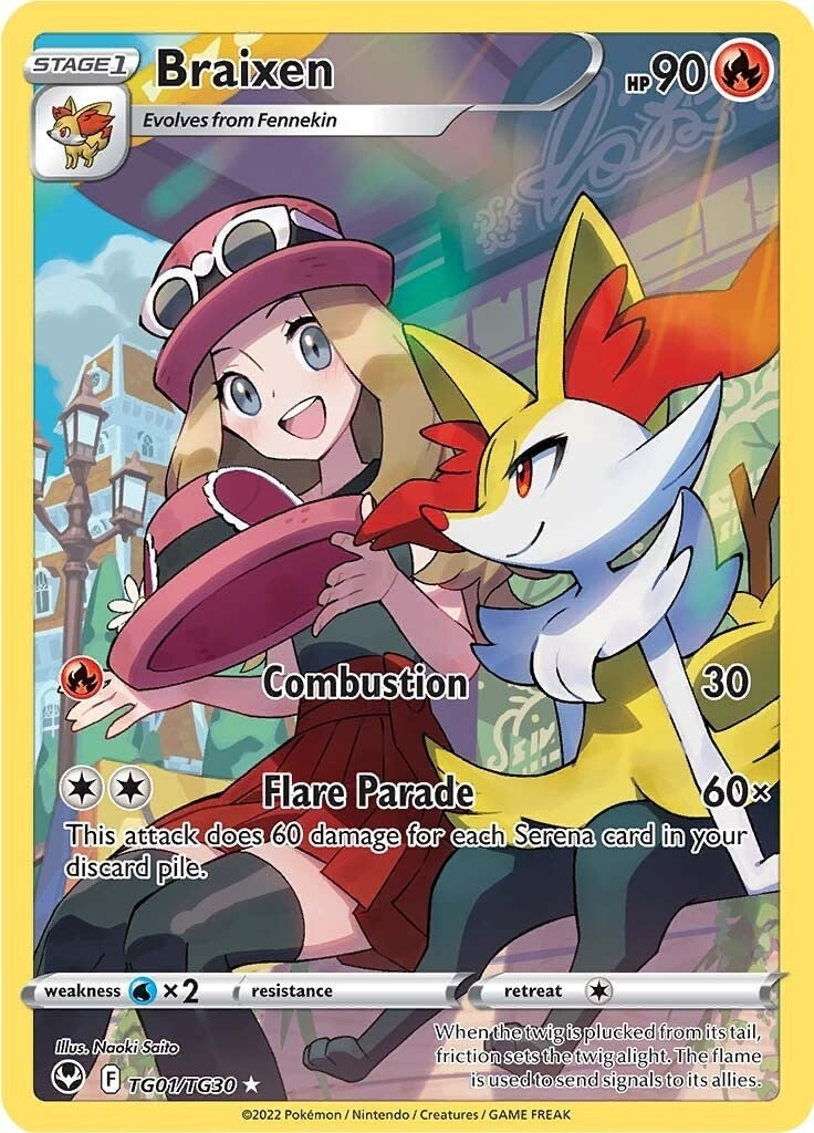 Image for Braixen (SWSH12: Silver Tempest Trainer Gallery) (TG01/TG30) - Pokemon