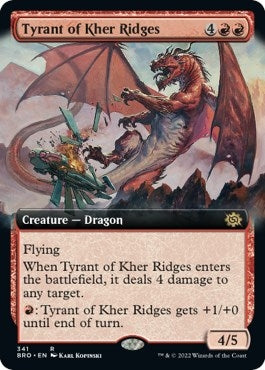 Image for Tyrant of Kher Ridges (Extended Art) (The Brothers' War) (341) - Magic: The Gathering