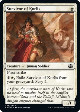 Image for Survivor of Korlis (The Brothers' War) (28) - Magic: The Gathering
