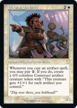 Image for Digsite Engineer (Retro Frame) (Commander: The Brothers' War) (71) - Magic: The Gathering
