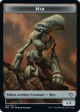Image for Myr // Powerstone Double-Sided Token (Commander: The Brothers' War) (10 // 7) - Magic: The Gathering