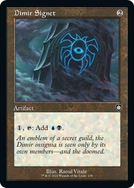 Image for Dimir Signet (Retro Frame) (Commander: The Brothers' War) (138) - Magic: The Gathering