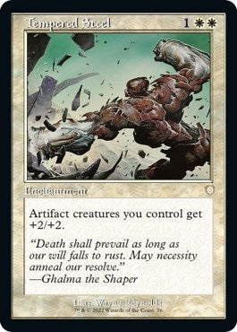 Image for Tempered Steel (Retro Frame) (Commander: The Brothers' War) (76) - Magic: The Gathering