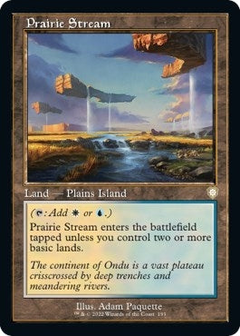 Image for Prairie Stream (Retro Frame) (Commander: The Brothers' War) (193) - Magic: The Gathering