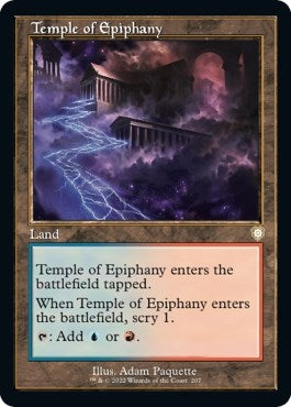 Image for Temple of Epiphany (Retro Frame) (Commander: The Brothers' War) (207) - Magic: The Gathering