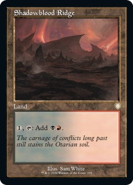 Image for Shadowblood Ridge (Retro Frame) (Commander: The Brothers' War) (199) - Magic: The Gathering