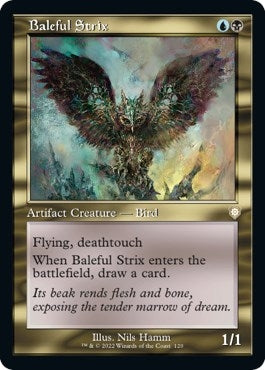 Image for Baleful Strix (Retro Frame) (Commander: The Brothers' War) (120) - Magic: The Gathering