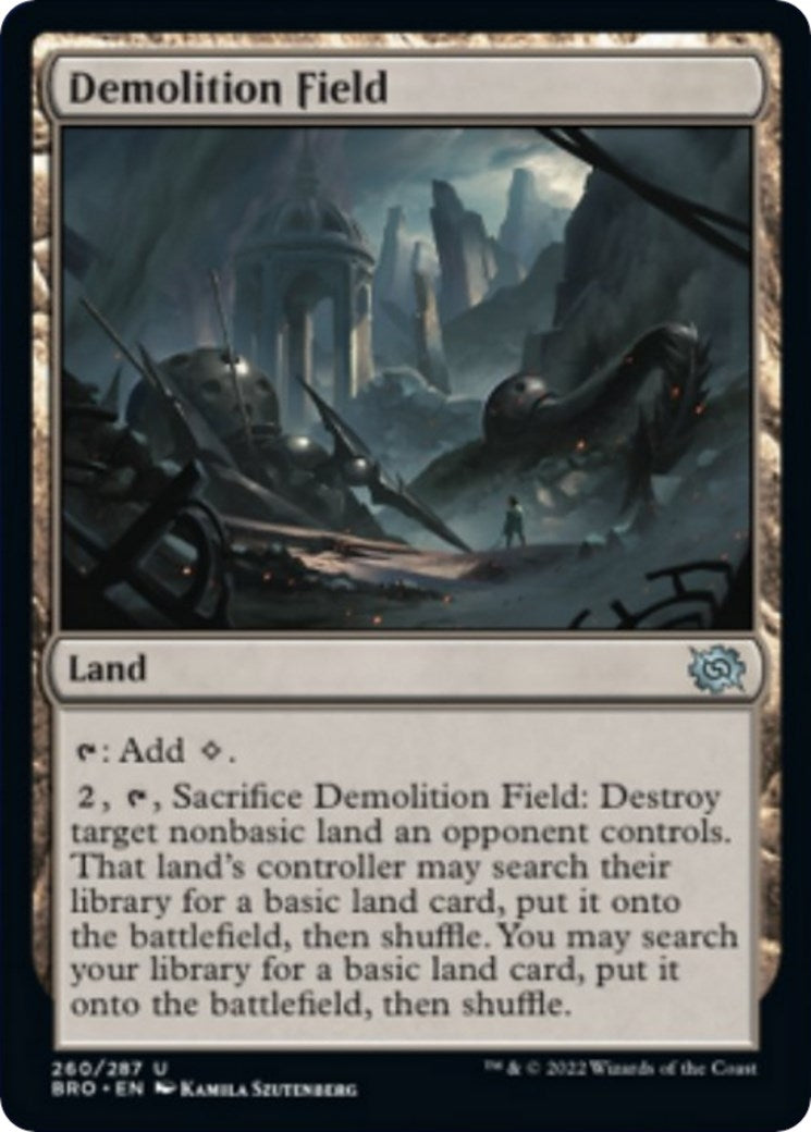 Image for Demolition Field (The Brothers' War) (260) - Magic: The Gathering