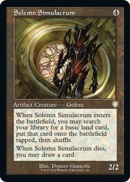 Image for Solemn Simulacrum (Retro Frame) (Commander: The Brothers' War) (161) - Magic: The Gathering