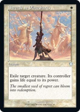 Image for Swords to Plowshares (Retro Frame) (Commander: The Brothers' War) (75) - Magic: The Gathering