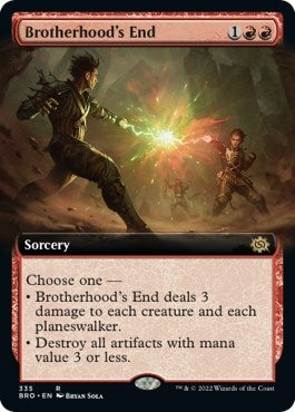 Image for Brotherhood's End (Extended Art) (The Brothers' War) (335) - Magic: The Gathering