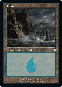 Image for Island (31) (Retro Frame) (Commander: The Brothers' War) (31) - Magic: The Gathering