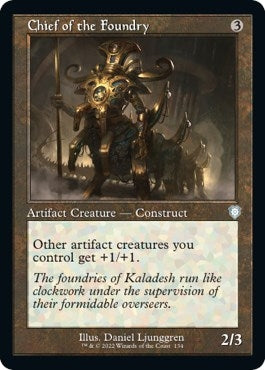 Image for Chief of the Foundry (Retro Frame) (Commander: The Brothers' War) (134) - Magic: The Gathering
