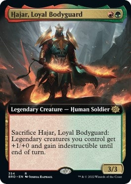 Image for Hajar, Loyal Bodyguard (Extended Art) (The Brothers' War) (354) - Magic: The Gathering