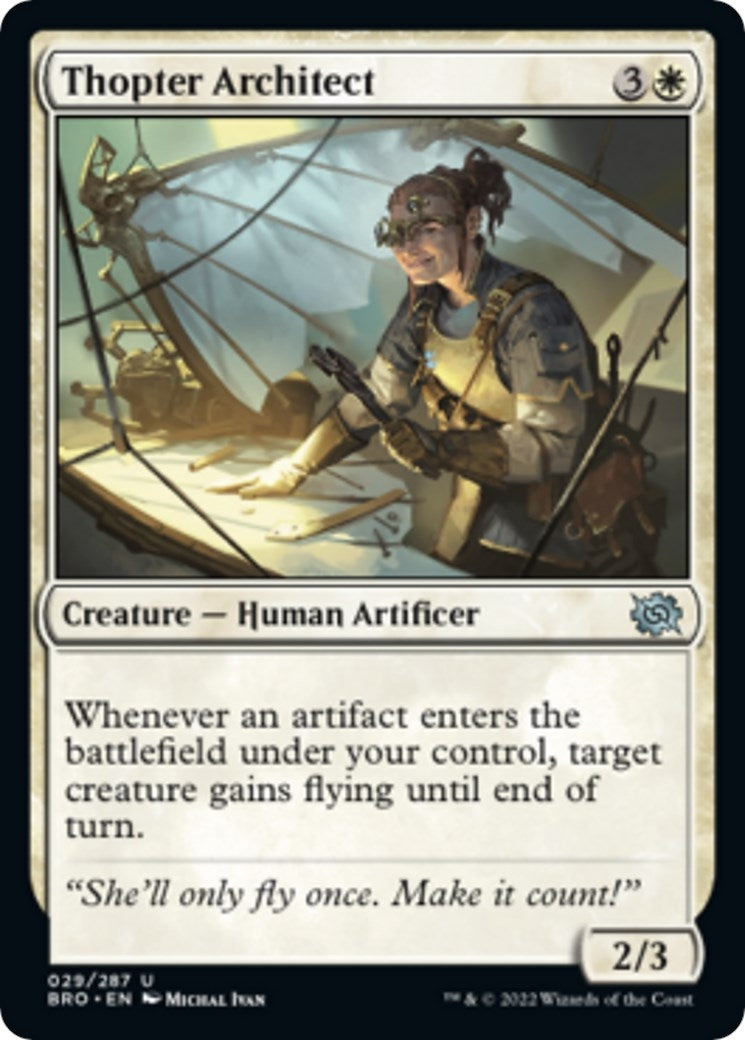 Image for Thopter Architect (The Brothers' War) (29) - Magic: The Gathering