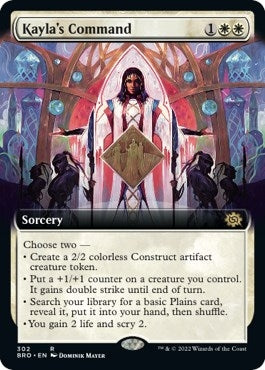 Image for Kayla's Command (Extended Art) (The Brothers' War) (302) - Magic: The Gathering