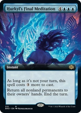 Image for Hurkyl's Final Meditation (Extended Art) (The Brothers' War) (315) - Magic: The Gathering