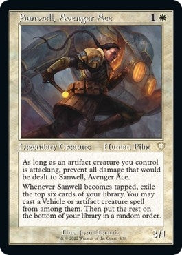 Image for Sanwell, Avenger Ace (Retro Frame) (Commander: The Brothers' War) (5) - Magic: The Gathering
