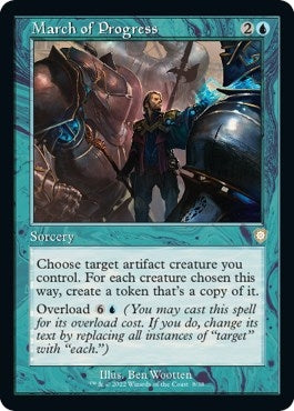Image for March of Progress (Retro Frame) (Commander: The Brothers' War) (8) - Magic: The Gathering
