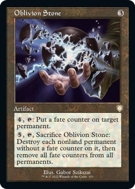 Image for Oblivion Stone (Retro Frame) (Commander: The Brothers' War) (153) - Magic: The Gathering