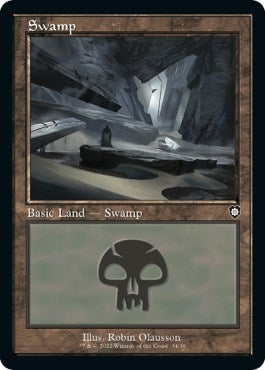 Image for Swamp (34) (Retro Frame) (Commander: The Brothers' War) (34) - Magic: The Gathering