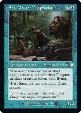 Image for Sai, Master Thopterist (Retro Frame) (Commander: The Brothers' War) (93) - Magic: The Gathering