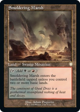 Image for Smoldering Marsh (Retro Frame) (Commander: The Brothers' War) (202) - Magic: The Gathering