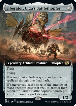 Image for Liberator, Urza's Battlethopter (Extended Art) (The Brothers' War) (364) - Magic: The Gathering