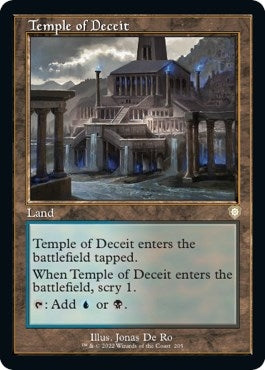 Image for Temple of Deceit (Retro Frame) (Commander: The Brothers' War) (205) - Magic: The Gathering
