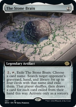 Image for The Stone Brain (Extended Art) (The Brothers' War) (367) - Magic: The Gathering