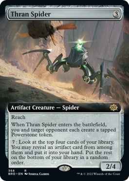 Image for Thran Spider (Extended Art) (The Brothers' War) (368) - Magic: The Gathering