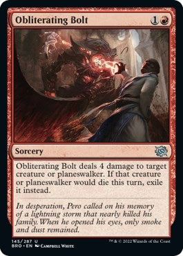 Image for Obliterating Bolt (The Brothers' War) (145) - Magic: The Gathering