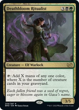 Image for Deathbloom Ritualist (The Brothers' War) (208) - Magic: The Gathering