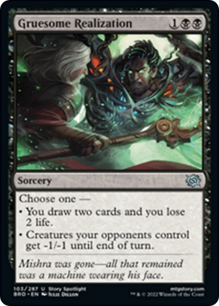 Image for Gruesome Realization (The Brothers' War) (103) - Magic: The Gathering