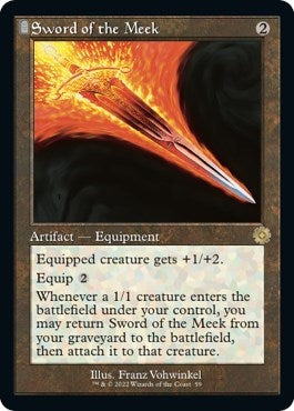 Image for Sword of the Meek (The Brothers' War: Retro Frame Artifacts) (59) - Magic: The Gathering
