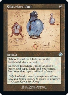 Image for Elsewhere Flask (Schematic) (The Brothers' War: Retro Frame Artifacts) (78) - Magic: The Gathering