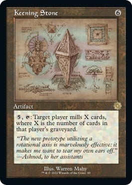 Image for Keening Stone (Schematic) (The Brothers' War: Retro Frame Artifacts) (89) - Magic: The Gathering